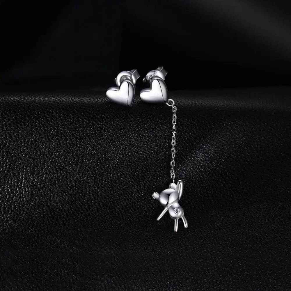 JewelryPalace Bear Heart Thread Drop Earrings 925 Sterling Silver for Women Girls Korean Fashion Jewelry 2020 | Украшения и