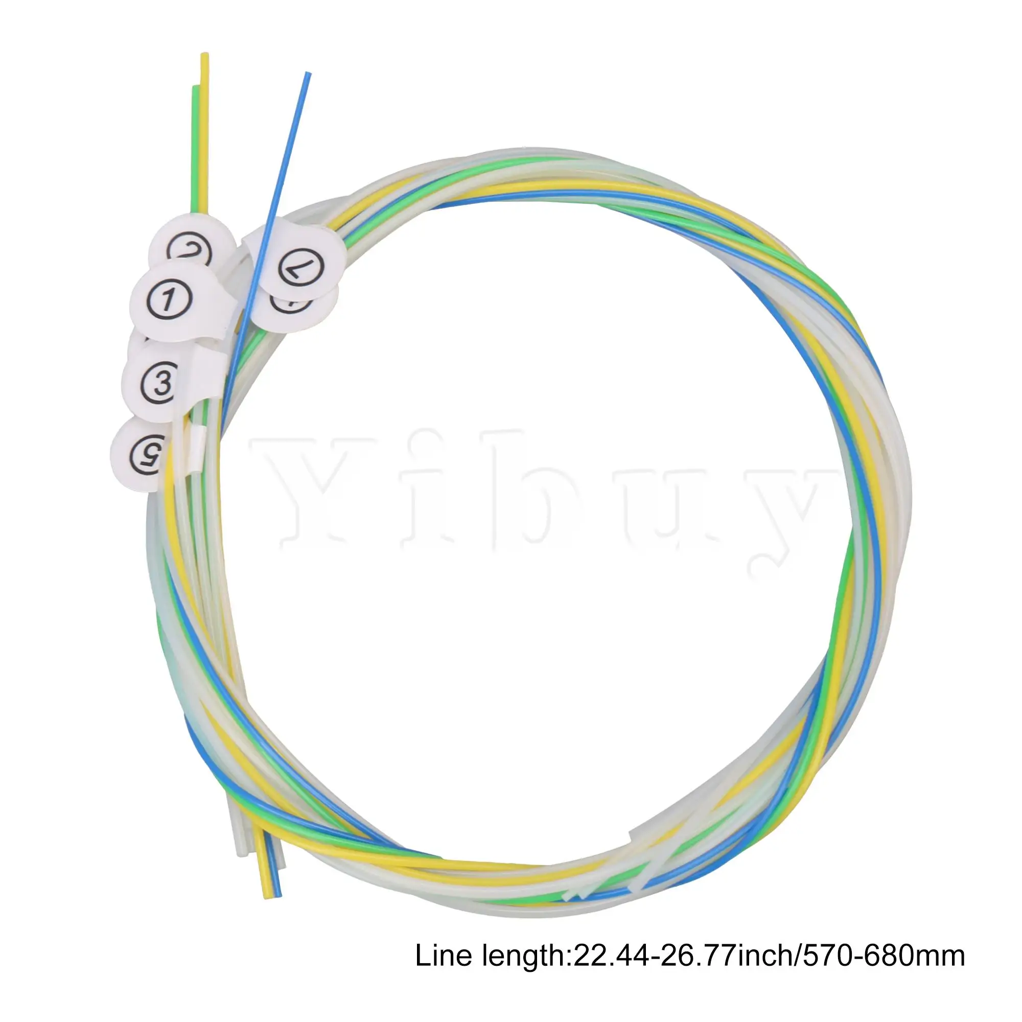 

Yibuy 7Pieces Nylon Strings for Lyre Harp String Set Muical Instrument Part