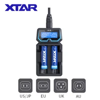 xtar lcd display battery charger x2 fast charging 1 2v ni mh batteries 14500 26650 20700 21700 li ion battery charger