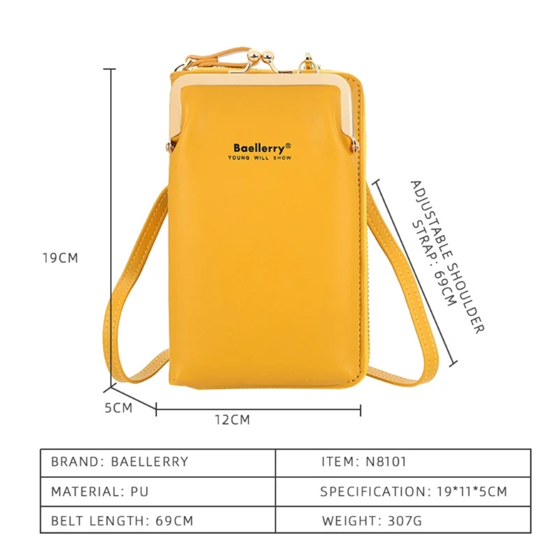 

Fashion Small Crossbody Bags Women Mini PU Leather Shoulder Messenger Bag for Girls Ladies Phone Purse