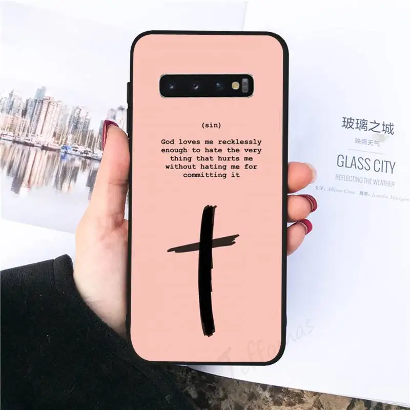 

Christian Quotations Hope Faith Phone Case For Samsung S6 S7 edge S8 S9 S10 e plus A10 A50 A70 note8 J7 2017