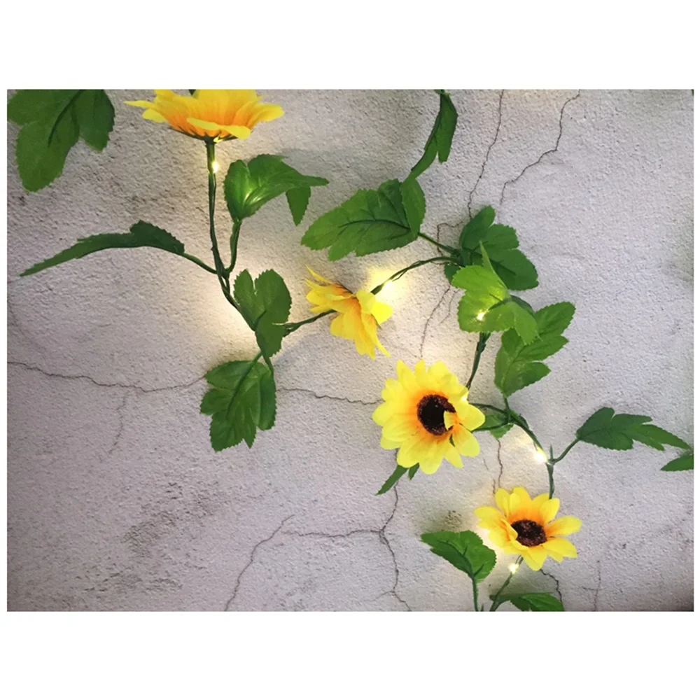 

2M 20LED Fake Sunflower String Fairy Lights Christmas Tree Wedding Party Decor For Any Decoration Purpose. It Is Used Widely