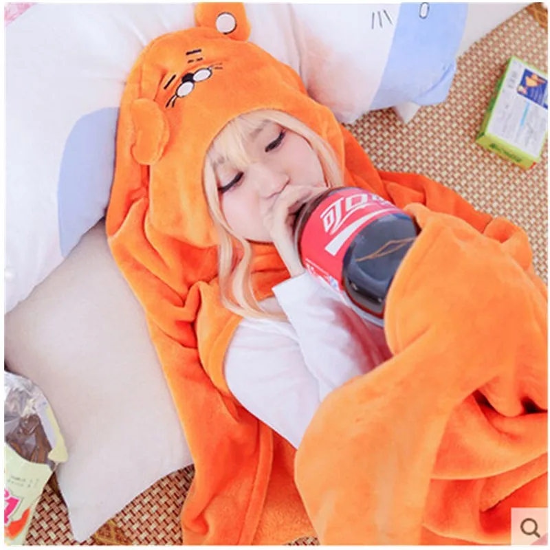 

Anime Himouto Umaru-chan Cloak Umaru chan Doma Umaru Cloak Cosplay Costume Flannel Cloaks Blanket Hoodie Girl Women 160cm*110cm