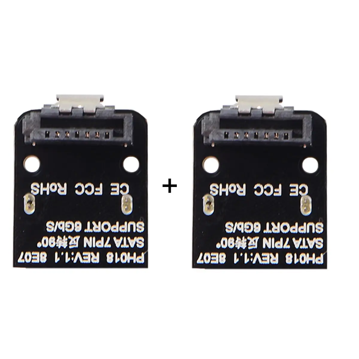 Chenyang 7pin Male Up 90 градусов угловой для SATA 7Pin Женский адаптер материнская плата