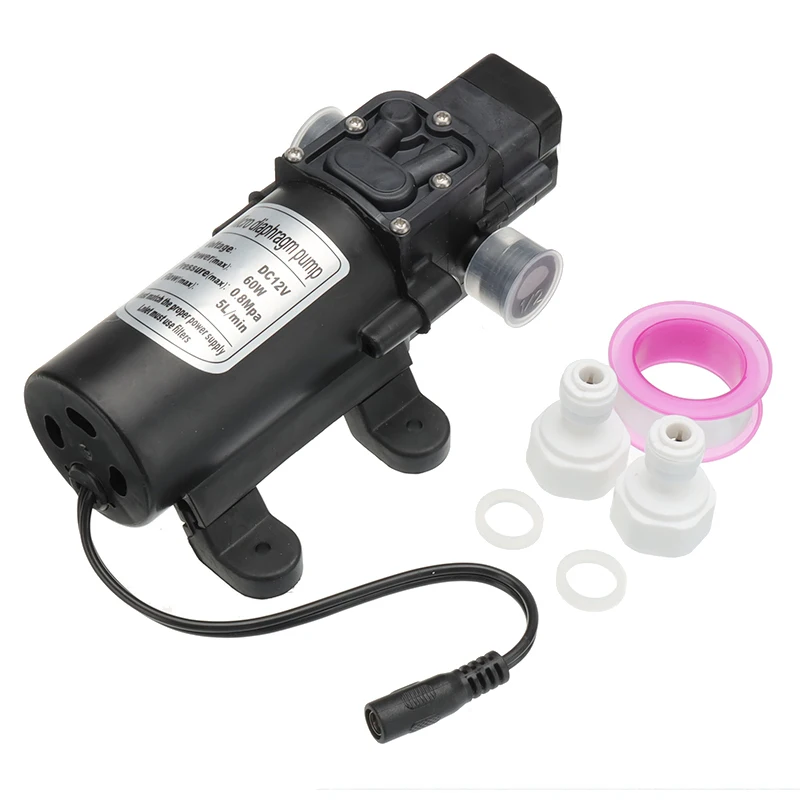 

Watering Garden Sprayer System 12V 60W Garden Sprayer European Plug Misting Pump and Power Adapter for Garden Flowers Plant
