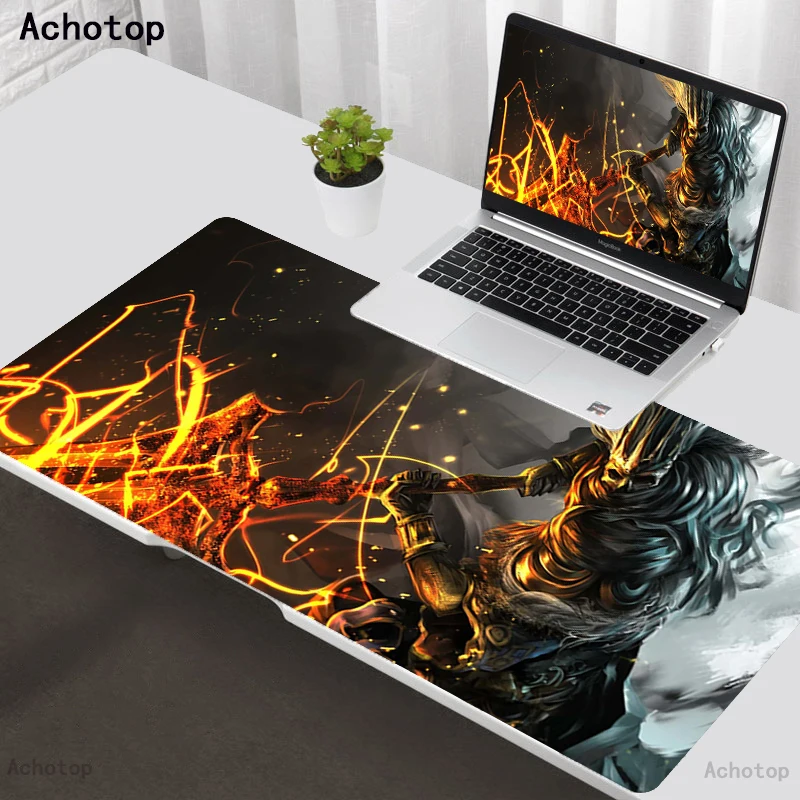 

80x30cm XL Lockedge Large Gaming Mouse Pad Computer Gamer Keyboard Mouse Mat Dark Souls Desk Mousepad for PC Desk Pad Mat Dota.