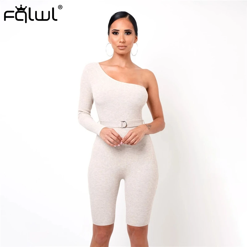 Женский трикотажный комбинезон с открытой спиной FQLWL белый и черный модель