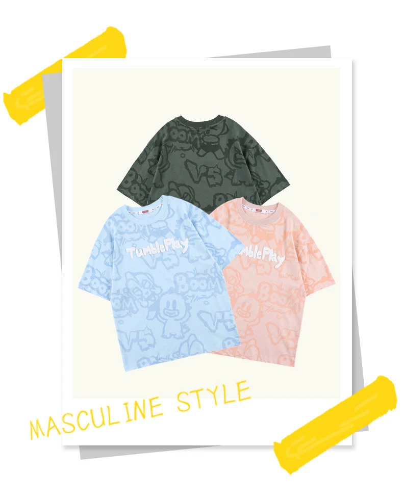 

Summer Spotify premium High Quality Printed short-sleeved T-shirt,Harajuku Casual loose Streetwear.