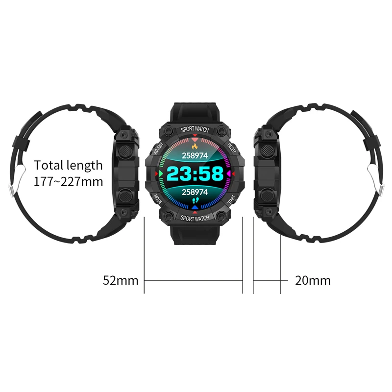 

Outdoor Sports Smart Watch Wholesale FD68 Smartwatch Heart Rate Blood Pressure Monitor Deep Waterproof Cheap Watch