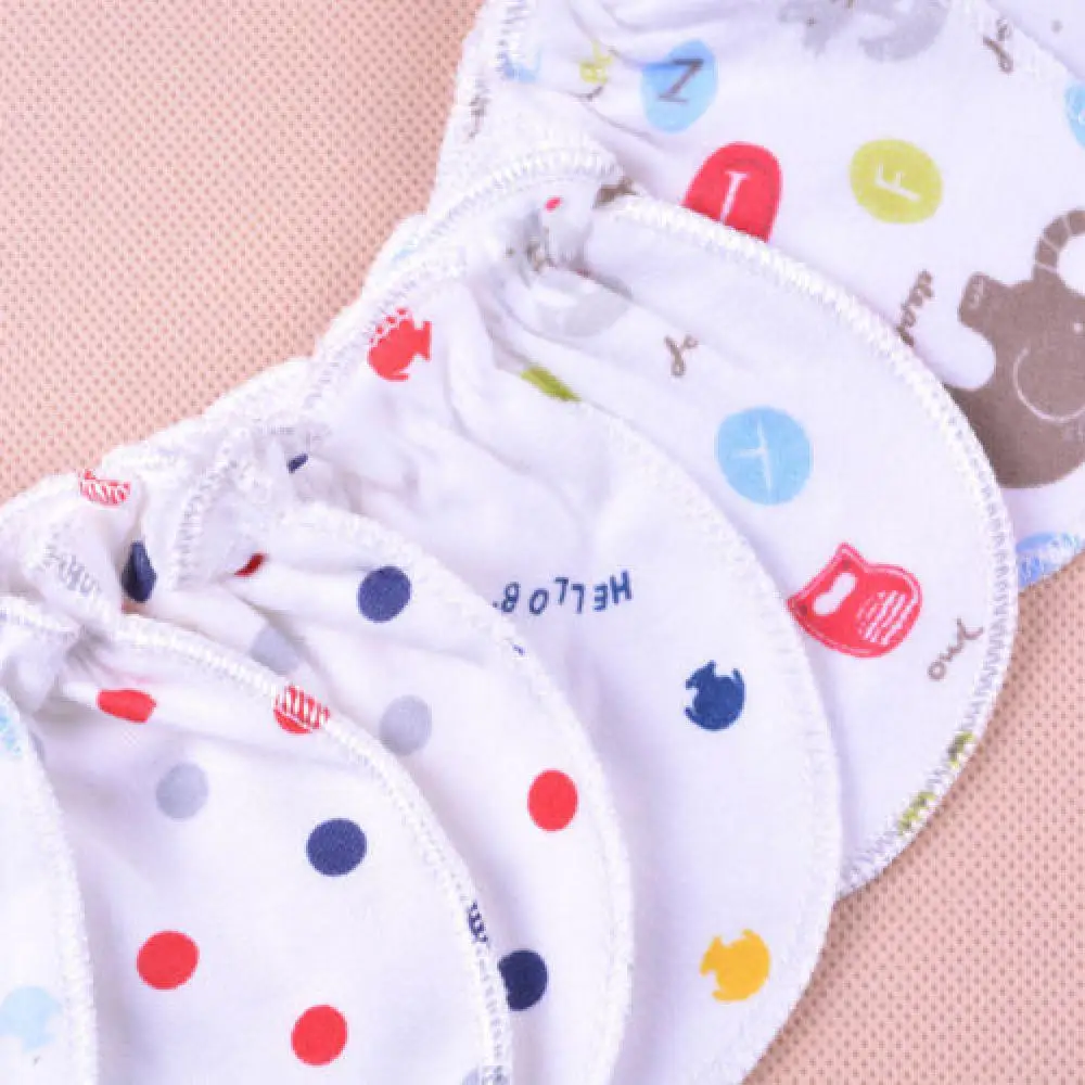 Newborn Boys Girls Infant Soft Cotton Handguard Anti Scratch Mittens Gloves