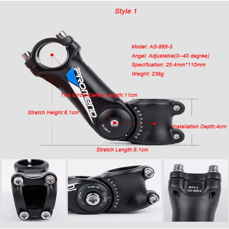 Promend MTB велосипедный Стержень 31 8 мм Дорожный стержень для внедорожного