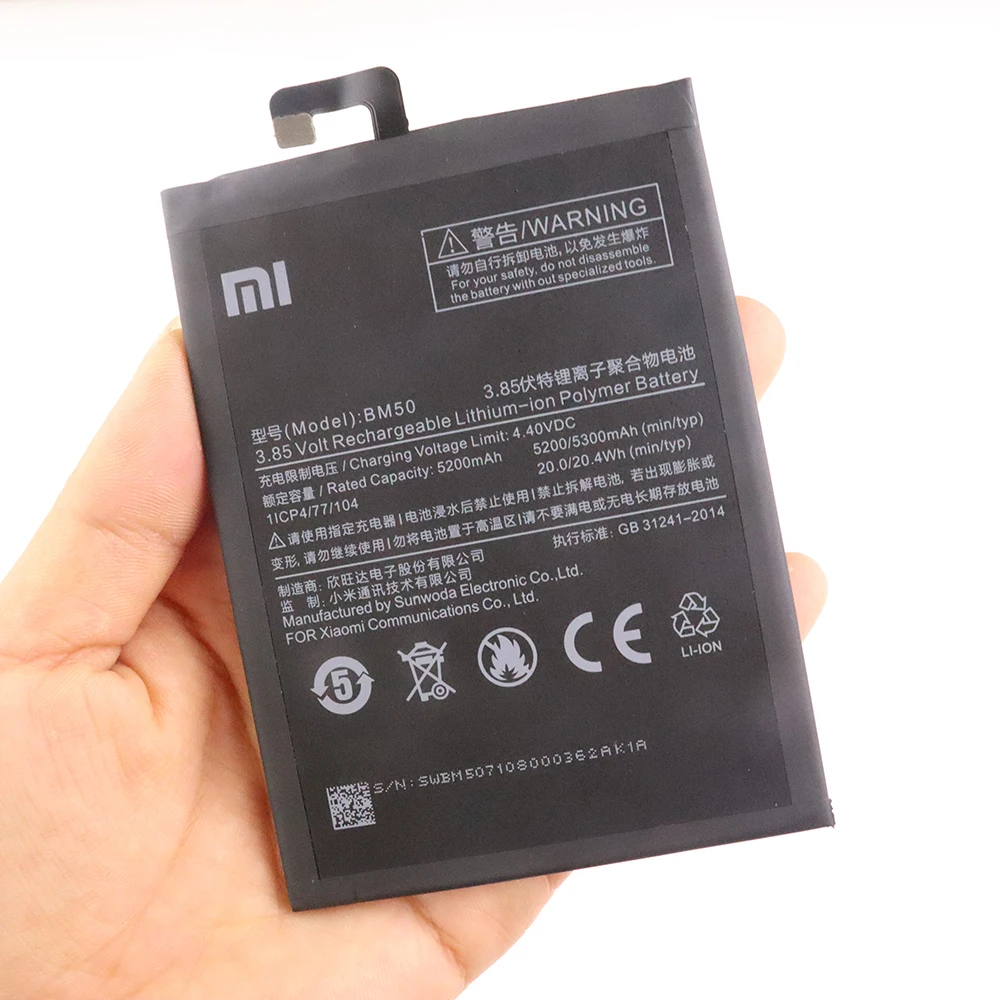 2021 years xiaomi 100 original replacement battery for xiaomi mi max max 2 max2 max3 genuine phone battery 5300mah free tools free global shipping