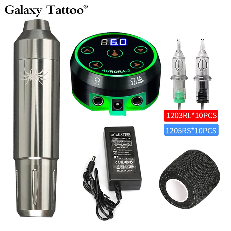 Набор для тату машинки профессиональный источник питания с ЖК дисплеем