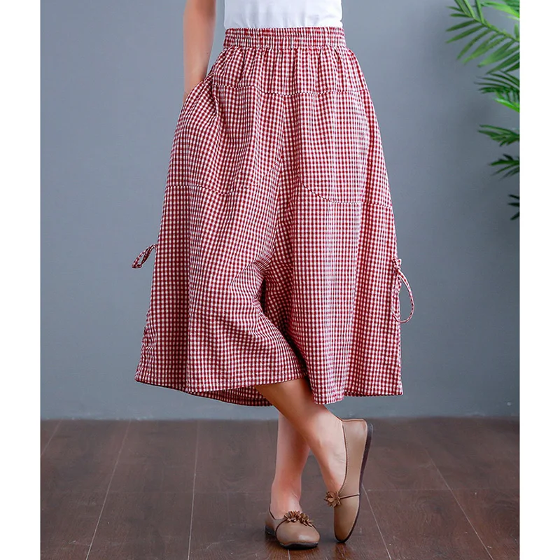 Брюки женские с широкими штанинами завышенной талией Свободные повседневные