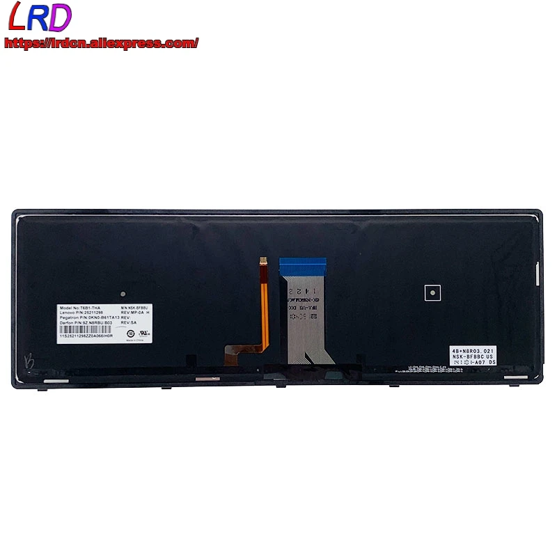 Новая Оригинальная тайская клавиатура с подсветкой TH для ноутбука Lenovo Ideapad Z710 U510