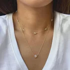 Цепочка-ожерелье Женская из серебра 925 пробы с фианитом, любовь навсегда сердце пробы