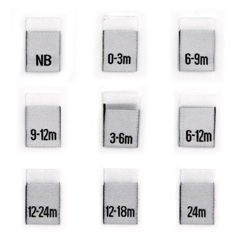 100 шт. этикетки с номером для детской одежды | Дом и сад
