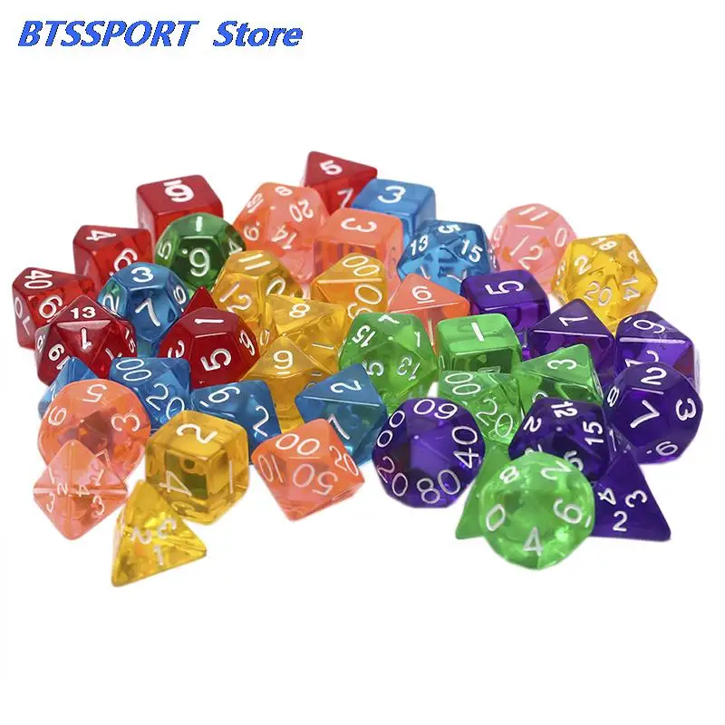 7 шт./компл. креативные игровые кости D &amp разноцветные акриловые разных цветов |