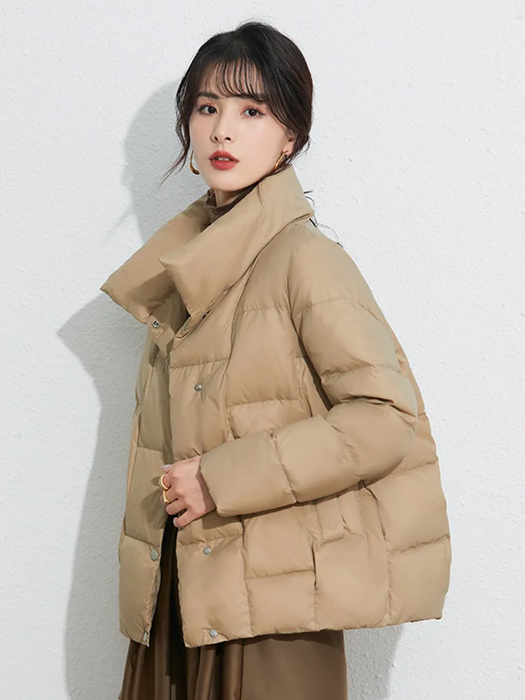 

CGC 2021 Women Winter Short Down Jacket Keep Warm High Quality 90% Duck Down Coat Feamel Casual Soild Ultralight Outerwear