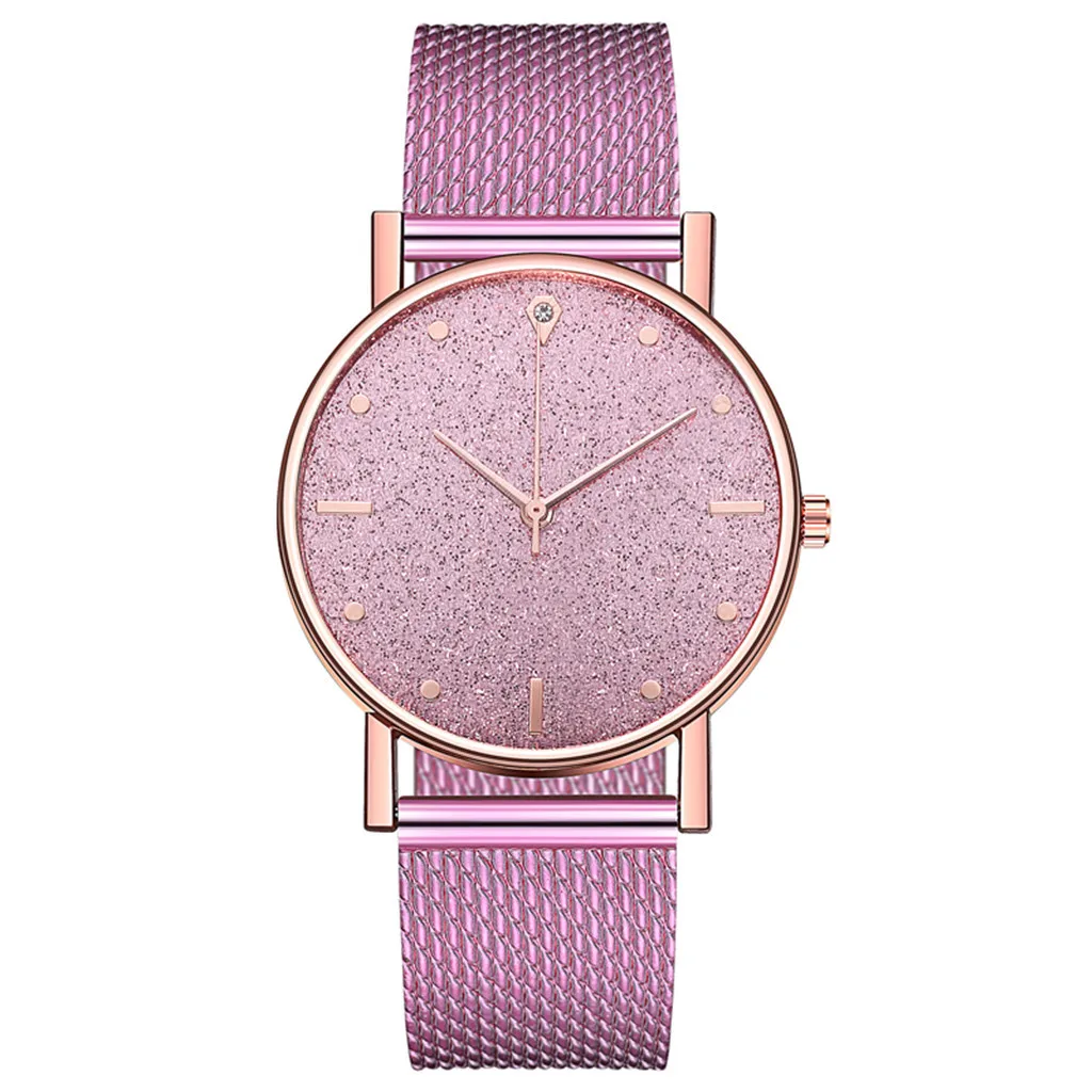 Reloj de Acero Top Fashion Dames Horloge Vrouwen Klok Mujer Mesh Riem Horloges Wilde Dame Creatieve Mode Horloge Zegarek Damski