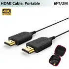 Ультратонкий HDMI-кабель FOINNEX, 6 футов, 4K, супер гибкий тонкий HDMI-кабель, самые тонкие HDMI-кабели в мире для Gimbal
