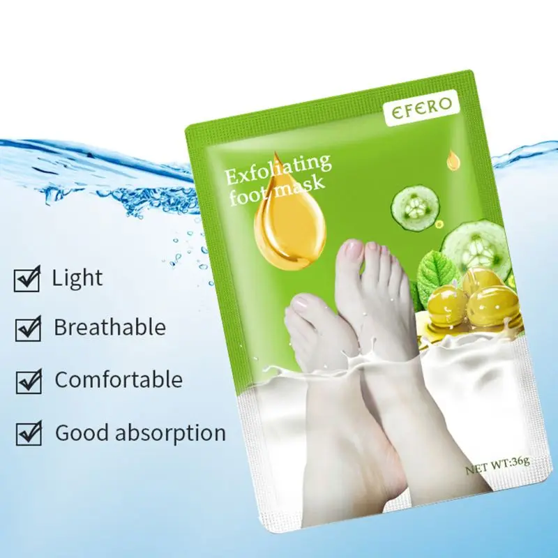 1 пара оказывающего отшелушиващее и смягчающее действие на педикюрные носочки