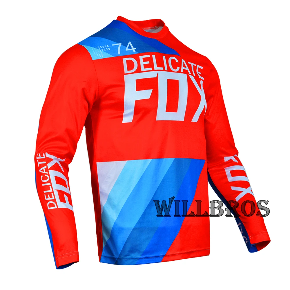 Горный велосипед BMX Джерси для мужчин деликатная лиса MX Мотокросс езды на