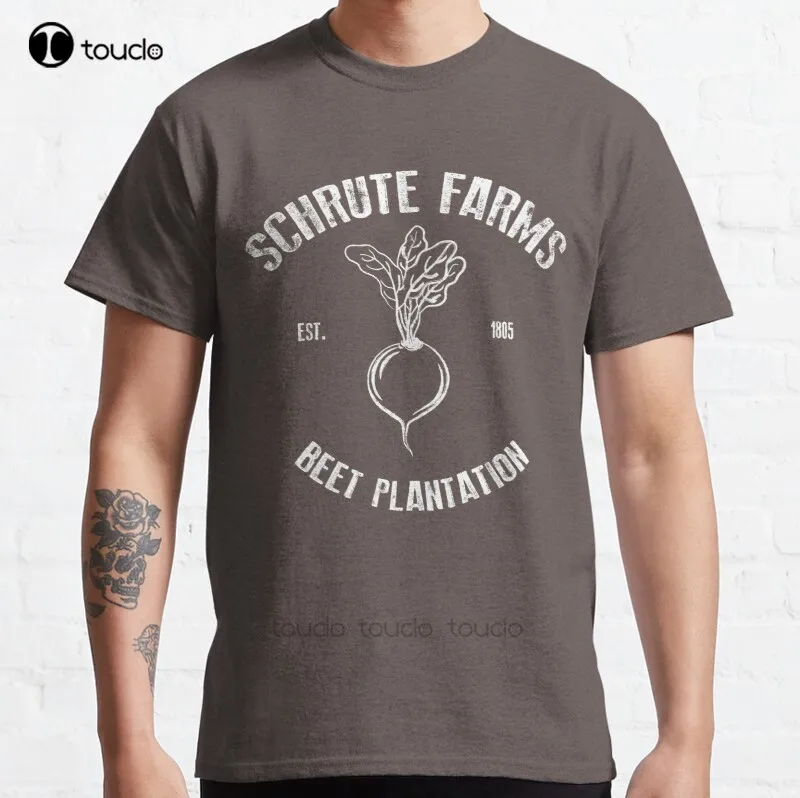 

New Schrute Beet Plantation Classic T-Shirt Cotton Men Tee Shirt