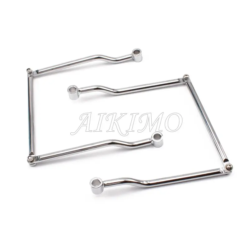 Седельная сумка из хромистой стали 1 комплект поддержка регулируемый кронштейн