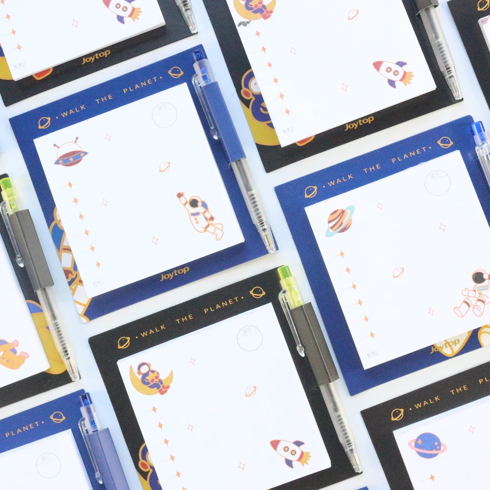 Domikee мультфильм милый Офис школа небо звезды астронавт дизайн блокнот для