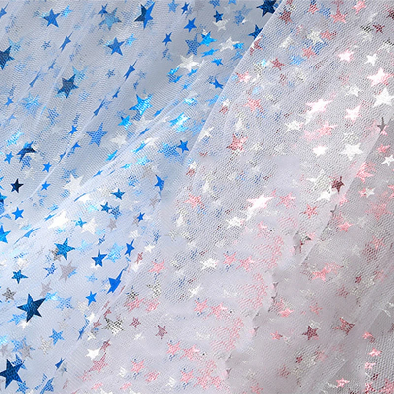 150x100 см, мягкая сетка, тюль для сада, вечерние, для сцены, свадьбы, декор из органзы, сделай сам, блестящая Звезда, блестящая ткань для украшения платья