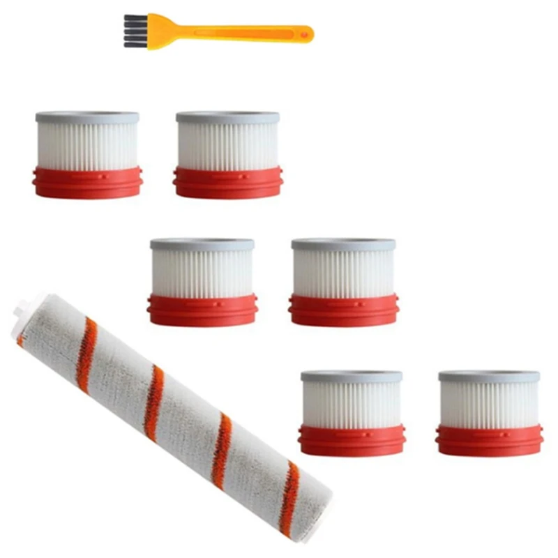 Filtro HEPA para Xiaomi Dreame V9 V9B V10, accesorios para aspiradoras, Kit de piezas de cepillo de rodillo con filtro Hepa-0