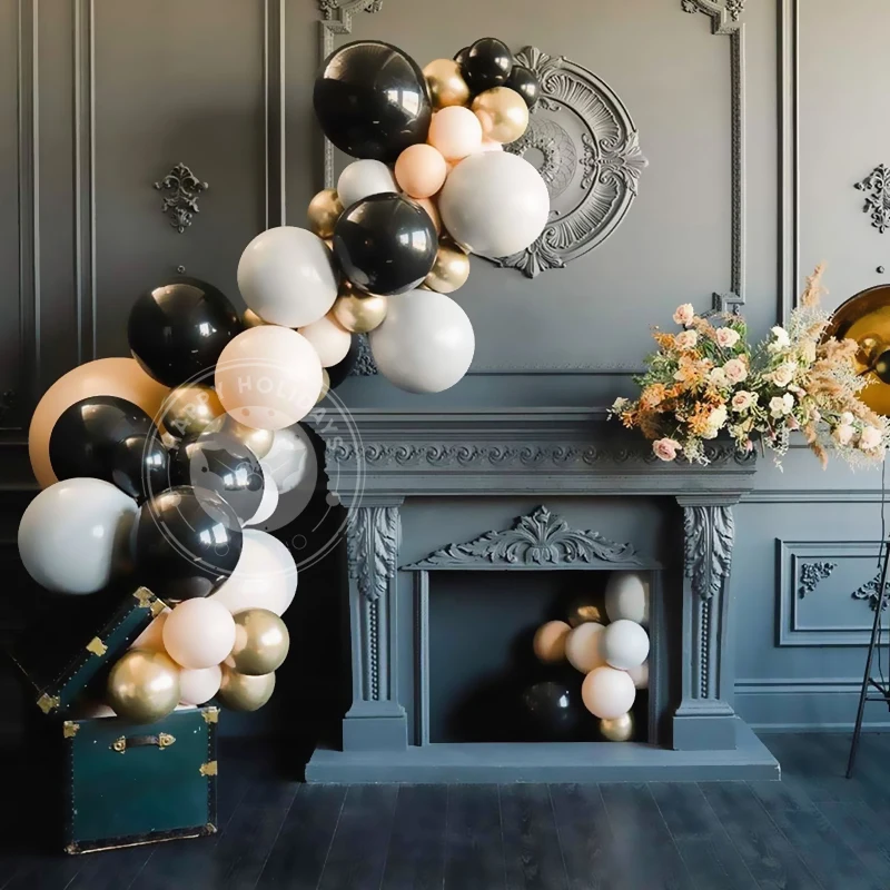 

20-50pcs Pastel Blac Balloons Matte Gray Macaron Balloon Wedding Decoration Birthday Party Supplies 5-12inch Big Baloon Supplies