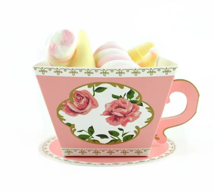 1pinkCup 1 шт., подарочная коробка в форме чашки для чая, Подарочная коробка для чая, вечерние коробки для конфет - Цвет: 1pinkCup