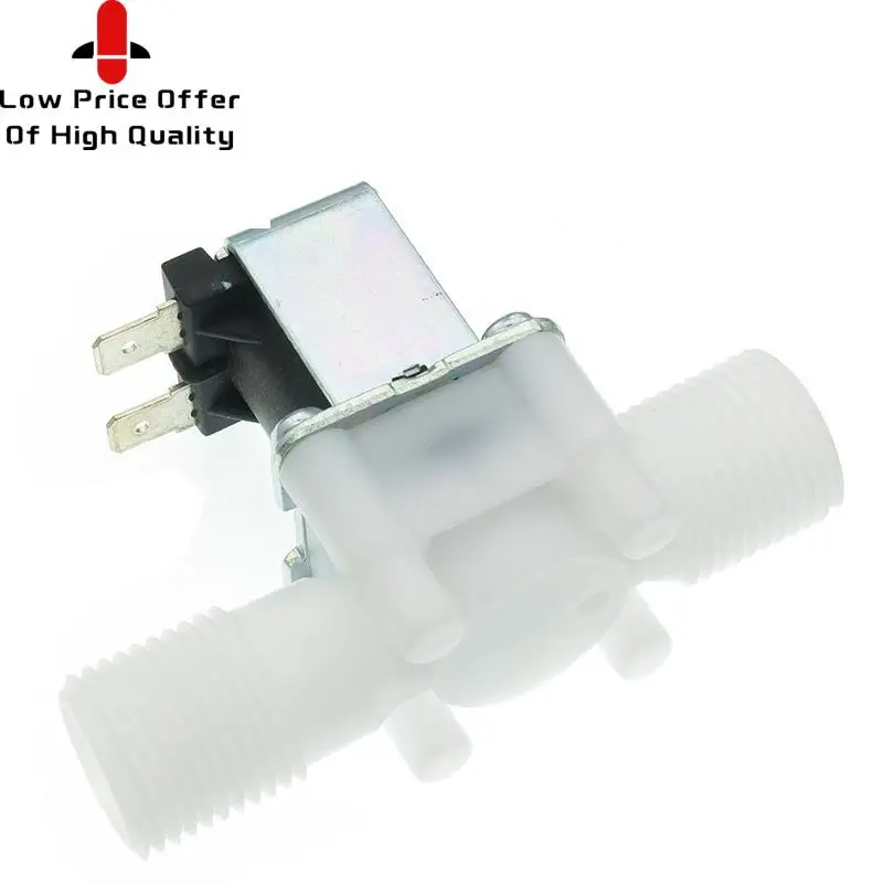 1/2 дюйма пластиковый электромагнитный клапан 12В 24В 220В для магнитной стиральной машины, распределитель питьевой воды, пневматический контроллер давления с переключателем включения.