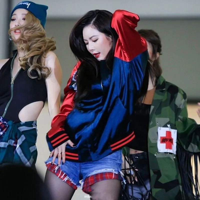Новинка 2021 г. корейские бейсбольные толстовки kpop с вышивкой и молнией за 4 минуты