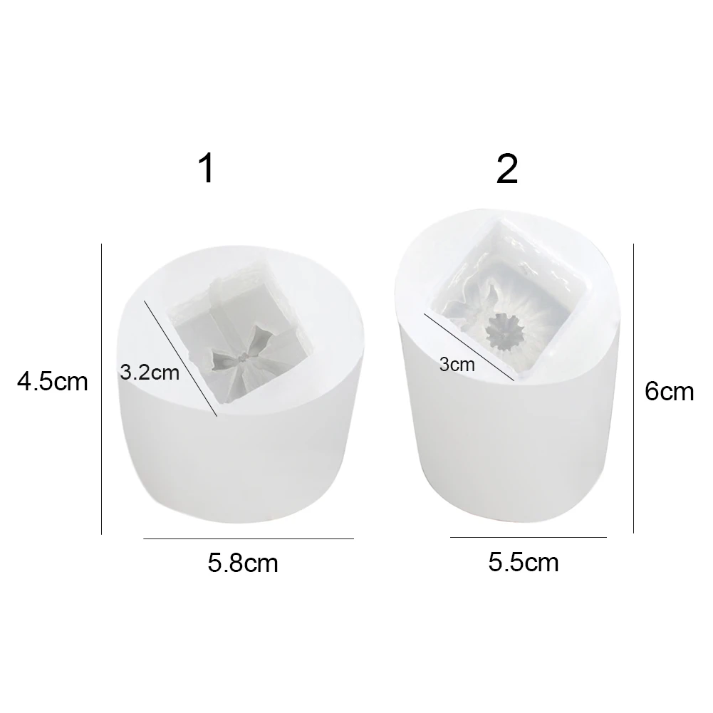 

Candle Mould Silicone Candle Mould DIY Christmas box Soap Mold 3D Soap Mould Craft Resin Molds Decorating Tool Crafts Moul