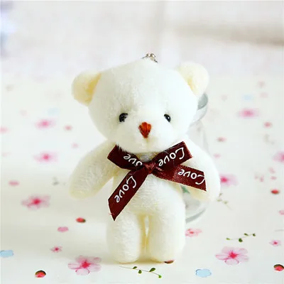 White belt chain 1 место медведь, кукла, плюшевая игрушка медведь сумка кукла-подвеска один мультфильм упаковка букета материал для девочек и мальчиков - Цвет: White belt chain