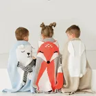 Воздушное одеяло, 3D одеяло в виде кролика и лисы, трикотажное детское одеяло, чехлы для дивана и коляски, постельное белье для новорожденных, детское одеяло для сна