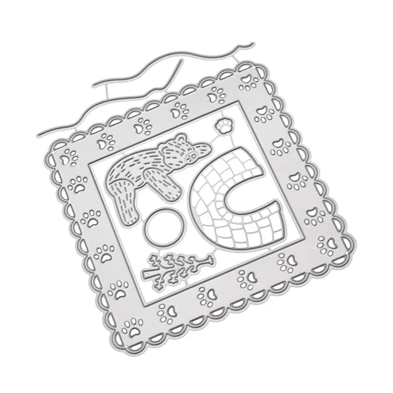 Горячие полярный медведь из углеродистой стали режущие штампы скрапбукинга бумага ремесло тиснение удар