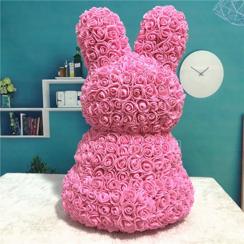 

Artificial Flowers Everlasting Flowers Rose Rabbit Romantic Valentines Gift Doll Artificial Roses For Anniversary Birthday Gift