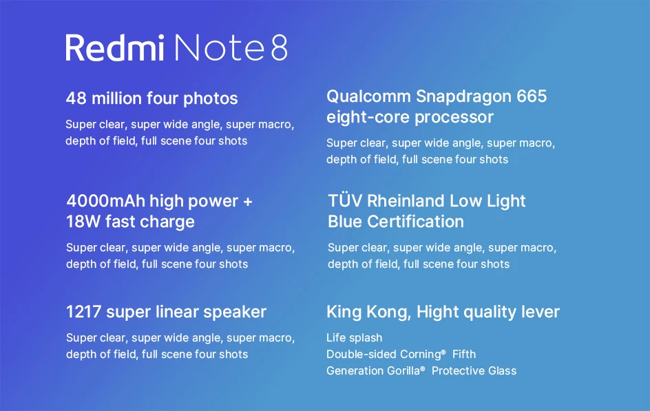 Смартфон Xiaomi Redmi Note 8 с глобальной версией, 3 ГБ, 32 ГБ, Восьмиядерный процессор Snapdragon 665, 4000 мАч, 6,3 дюйма, FHD, 48 МП, четырехъядерный мобильный телефон