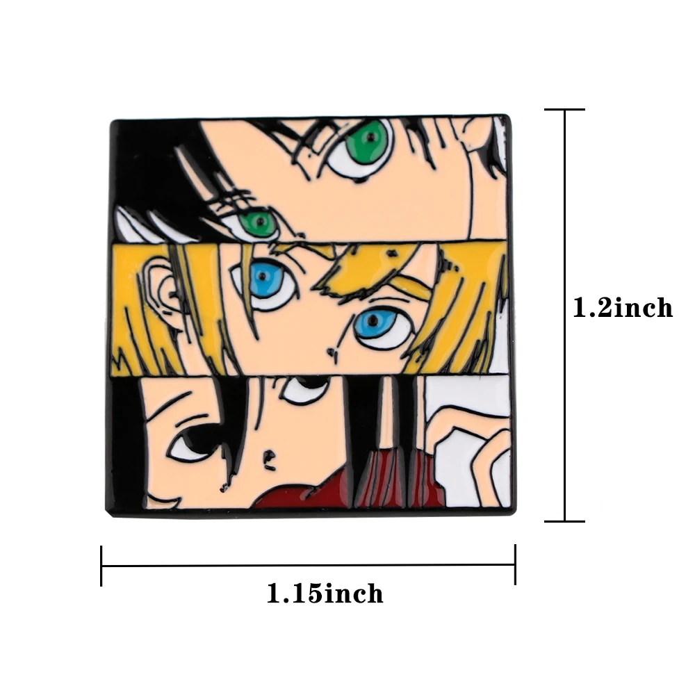 Значки из японского аниме атака на Титанов значки моя геройская академия