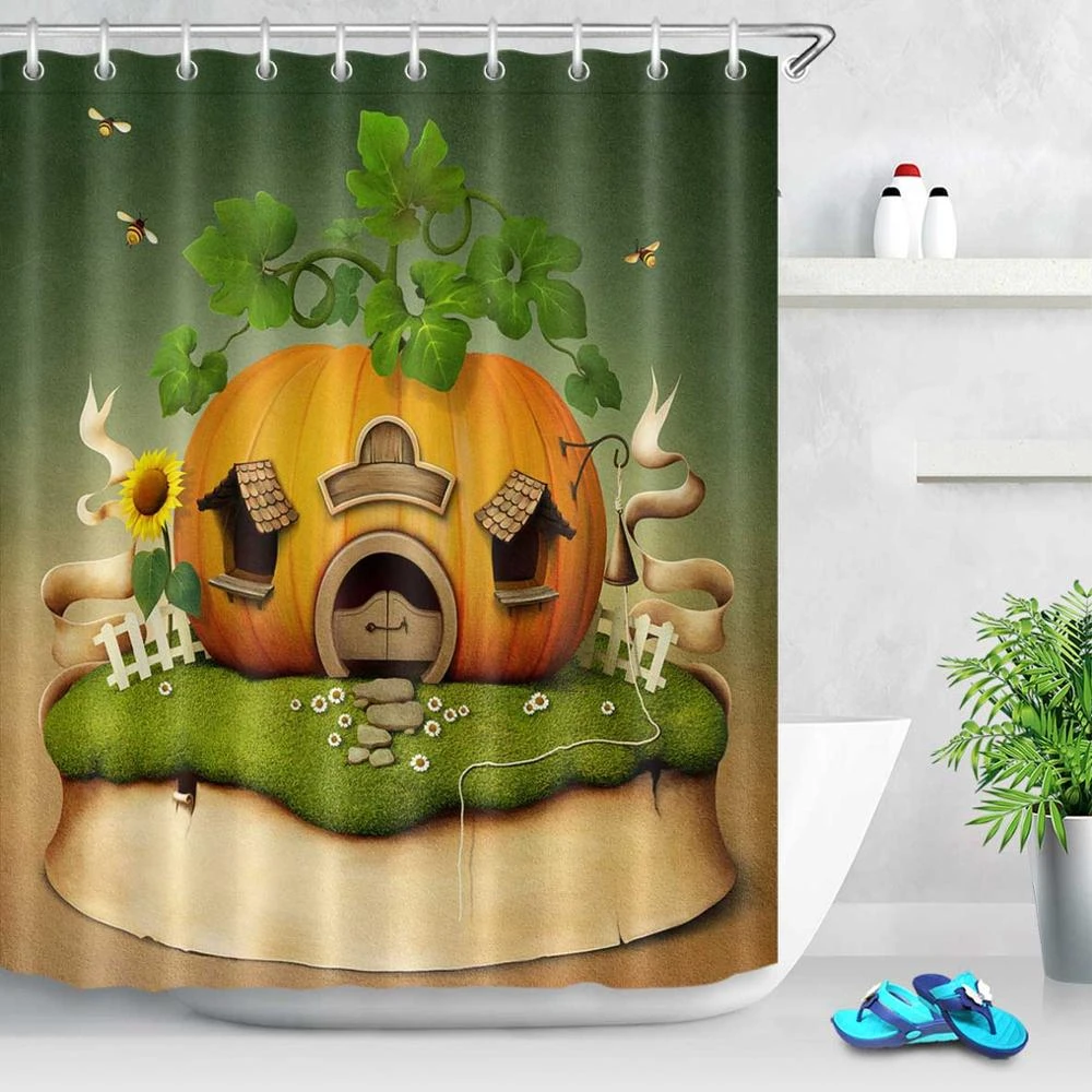 Вечерние непромокаемые занавески на Хэллоуин с принтом для косплея украшение в