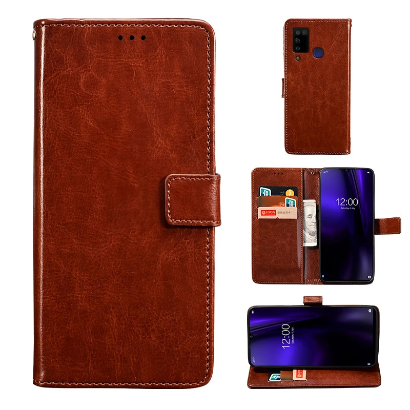 

Luxury Vintage PU Leather Flip Case For Doogee N20 Y9 Plus Back Cover Wallet Men Cases For Carcasa de Doogee N20 Pro Phone Etui