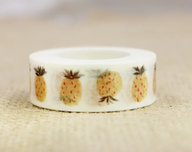 

15mmx10m yellow fruit decorative tape(1piece)