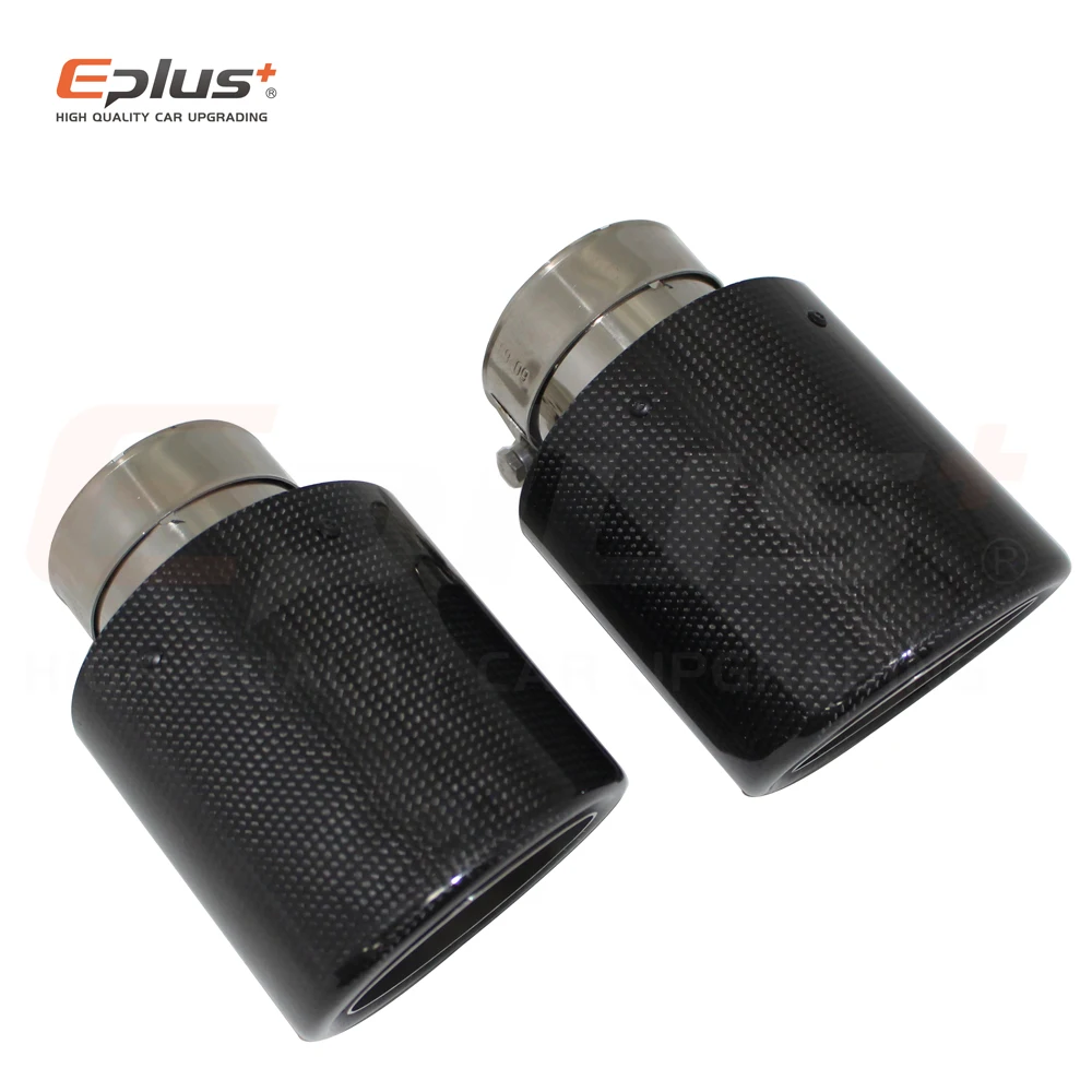 Автомобильная Глянцевая выхлопная система из углеродного волокна глушитель