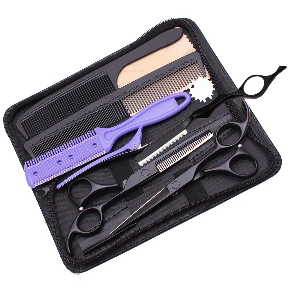 Парикмахерские ножницы 5 дюйма 6 дюймов из нержавеющей стали для филировки с