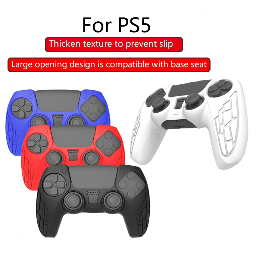 

JCD 1pcs Protective Case Cover For PS5 Soft Silicone Gamepad Case Game Pad Joystick Case Game Controller Skin Guard