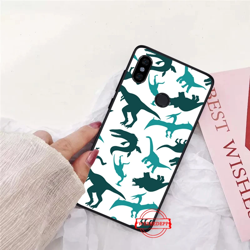 Цветной милый силиконовый чехол 7 Вт с животным динозавром для Xiaomi Redmi 4A 4X 5A 5 Plus S2 6